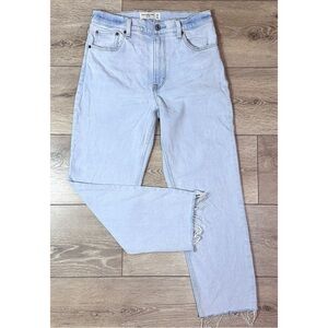 Abercrombie & Fitch Mom High Rise Straight Leg Jeans